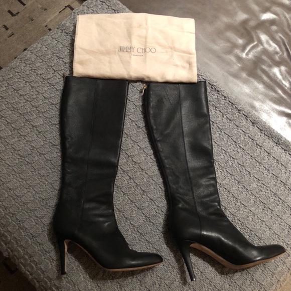 jimmy choo leather boots